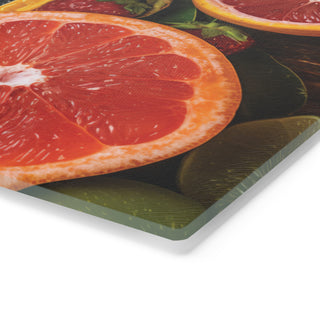 Raw Vegan Tempered Glass Cutting Board Printify