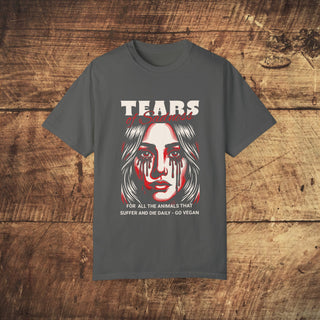 Tears of Sadness Garment-Dyed T-shirt Printify