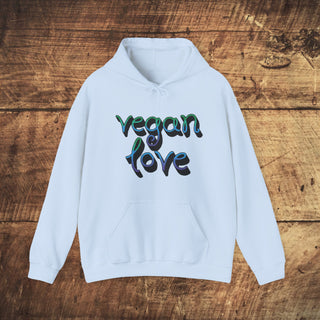 Vegan Love Heavy Blend™ Hooded Sweatshirt Printify