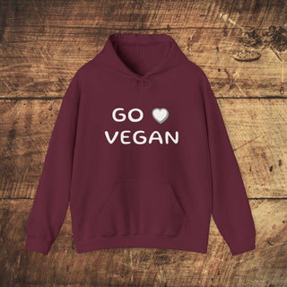 Go Vegan Heavy Blend™ Hooded Sweatshirt Printify