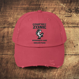 Comfort Zone Distressed Cap Printify