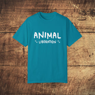 Animal Liberation Unisex Garment-Dyed T-shirt Printify