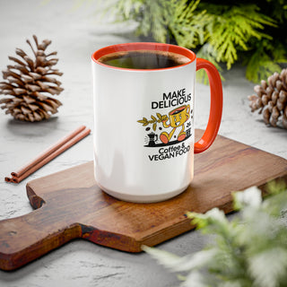 Make Delicious Coffee Colorful Mug, 15oz