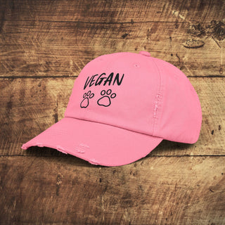 Vegan Paws Distressed Cap