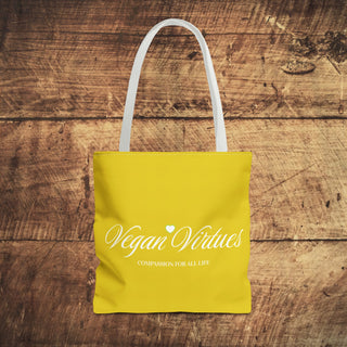 Vegan Virtues Tote Bag Printify