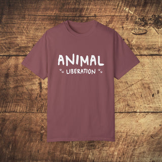 Animal Liberation Unisex Garment-Dyed T-shirt Printify