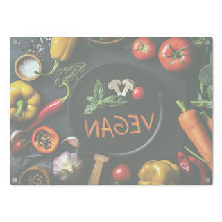 Vegan Tempered Glass Cutting Board Printify