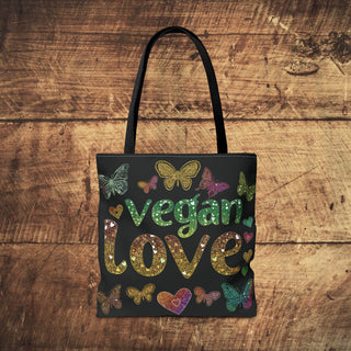 Vegan Love Tote Bag Printify