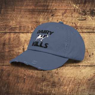 Dairy Kills Unisex Distressed Cap Printify