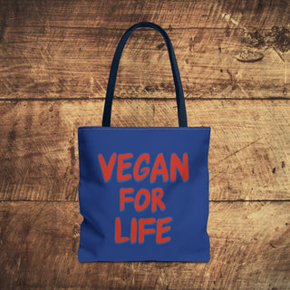 Vegan For Life Tote Bag Printify