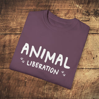 Animal Liberation Unisex Garment-Dyed T-shirt Printify