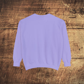 Vegan Girl Garment-Dyed Sweatshirt Printify