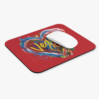 Vegan Heart Mouse Pad (Rectangle)