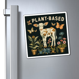 Plant-Based Cow Magnet Printify