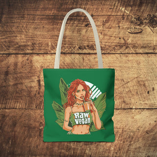 Raw Vegan Girl Tote Bag Printify