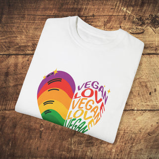 Vegan Love Garment-Dyed T-shirt Printify