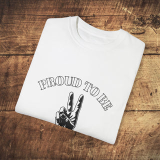 Proud To Be Vegan Unisex Garment-Dyed T-shirt