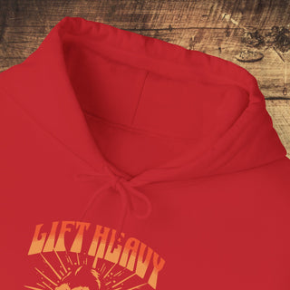 Lift Heavy Eat Plants Heavy Blend™ Hooded Sweatshirt Printify