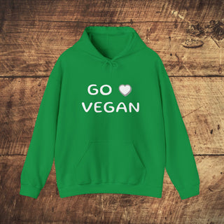 Go Vegan Heavy Blend™ Hooded Sweatshirt Printify