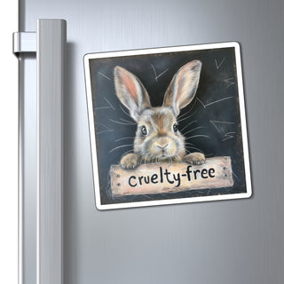Cruelty-Free Bunny Magnet Printify