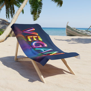 Vegan Beach Towel Printify