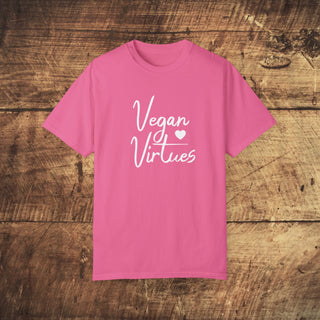 Vegan Virtues Garment-Dyed T-shirt Printify