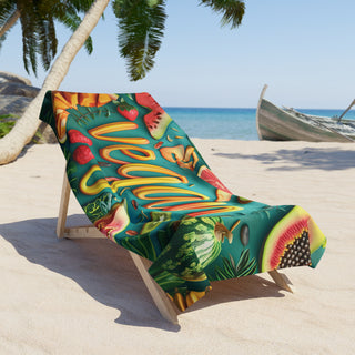 Vegan Beach Towel Printify