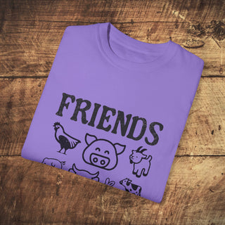 Friends Not Food Garment-Dyed T-shirt Printify