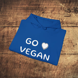 Go Vegan Heavy Blend™ Hooded Sweatshirt Printify