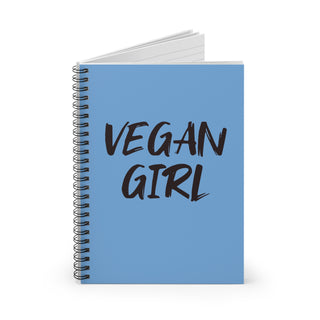 Vegan Girl Spiral Notebook - Ruled Line