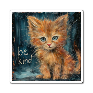 Be Kind Kitty Magnet Printify