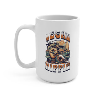 Vegan Hippie Coffee Mug 15oz Printify