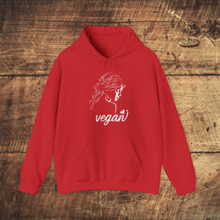 Vegan Girl Heavy Blend™ Hooded Sweatshirt Printify