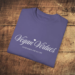 Vegan Virtues Garment-Dyed T-shirt Printify