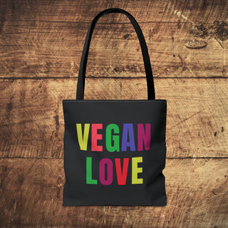Vegan Love Tote Bag Printify