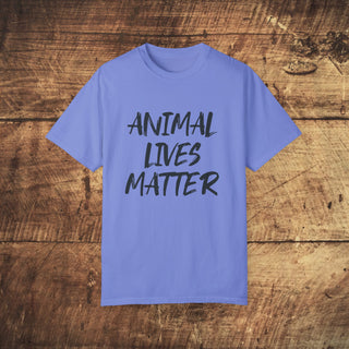 Animal Lives Matter Garment-Dyed T-shirt Printify