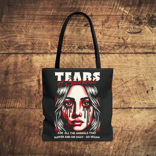 Tears of Sadness Tote Bag Printify