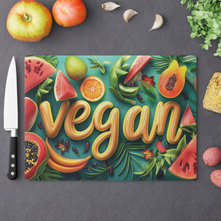 Vegan Tempered Glass Cutting Board Printify