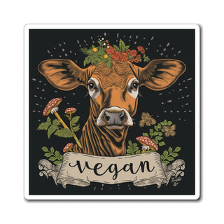 Vegan Cow Magnet Printify