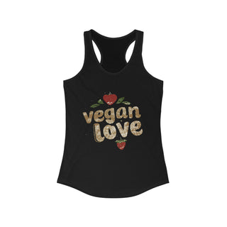 Vegan Love Women's Ideal Racerback Tank Printify