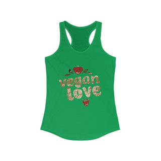 Vegan Love Women's Ideal Racerback Tank Printify