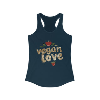 Vegan Love Women's Ideal Racerback Tank Printify