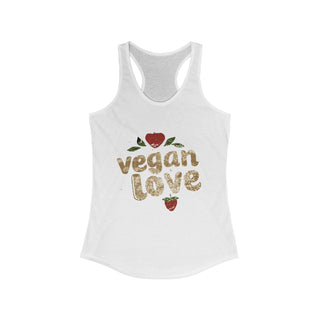 Vegan Love Women's Ideal Racerback Tank Printify