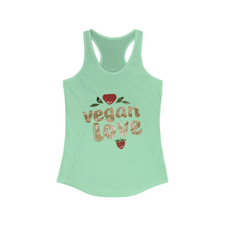 Vegan Love Women's Ideal Racerback Tank Printify