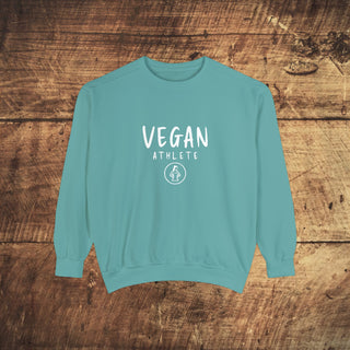 Vegan Athlete Garment-Dyed Sweatshirt Printify