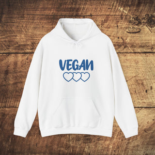 Vegan Hearts Heavy Blend™ Hooded Sweatshirt Printify