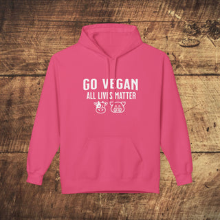 Go Vegan Unisex Midweight Softstyle Fleece Hoodie