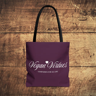 Vegan Virtues Tote Bag Printify