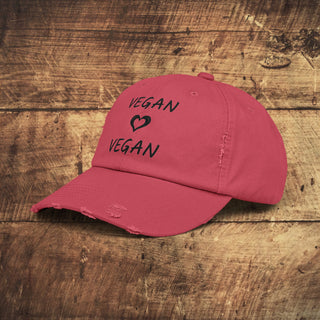 Vegan Unisex Distressed Cap Printify