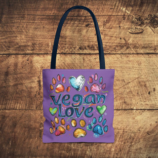 Vegan Love Tote Bag Printify